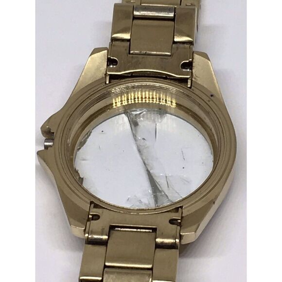 Authentic Fossil Watch Parts Links Case Band 18mm Stainless Steel Gold A673 - Picture 7 of 10